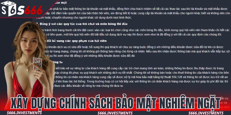 Xây dựng các điều khoản bảo mật chặt chẽ